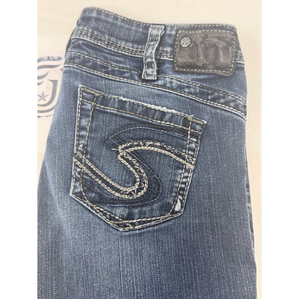 Silver Jeans Co Tuesday Bootcut Jeans Women W30‎ L31 Blue Denim Western - Picture 7 of 7
